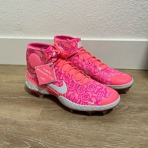 Nike Alpha Huarache Elite 3 Mid Mothers Day Cleats (DA1675-176) Men's Size 13